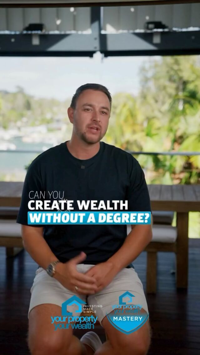 Thought of the day - Can you create wealth without a degree? 💭🏠 tell us what you think!

#ypyw #ypywmastery #yourpropertyyourwealth #propertyinvesting #wealthcreation #wealthmindset #investforsuccess #6principlestoretireyoungerandricher
